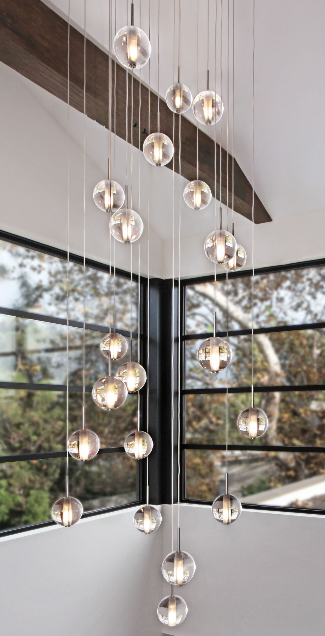 Glass Staircase Chandelier Melissa Morgan Design Scaled